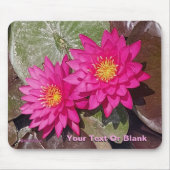 Twee roze waterlelies muismat (Voorkant)