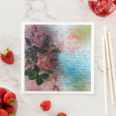 Twee Rozen Bloemenfamilie Ephemera Decoupage Servet (Insitu)