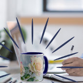 Twee  Rozen Flower Art Cup Mok