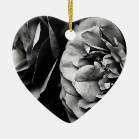 twee rozen keramisch ornament (Voorkant)