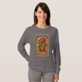 Twee Rozen  stempel T-shirt (Voorkant volledig)