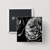 twee rozen vierkante button 5,1 cm (Voorkant /achterkant)