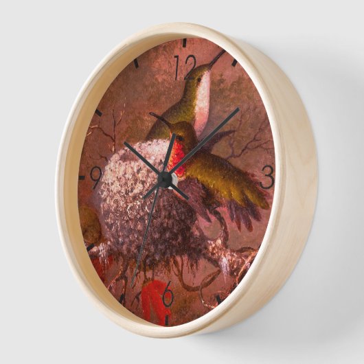 TWEE RUBY-THROATS MET HUN NEST (Hoek)