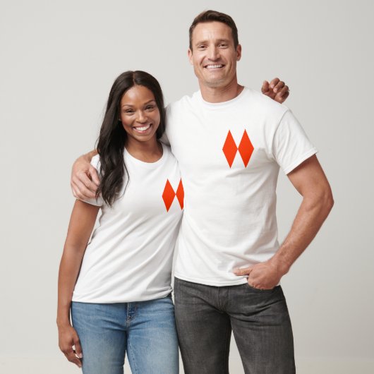 Twee ruiten t-shirt (Unisex)