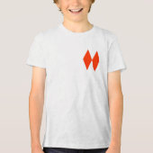 Twee ruiten Tri-Blend shirt (Voorkant)