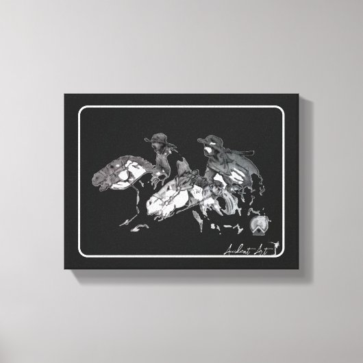 Twee ruiters canvas afdruk (Voorkant)