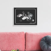 Twee ruiters canvas afdruk (Insitu (Woonkamer))