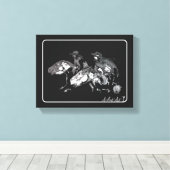 Twee ruiters canvas afdruk (Insitu (Houten vloer))