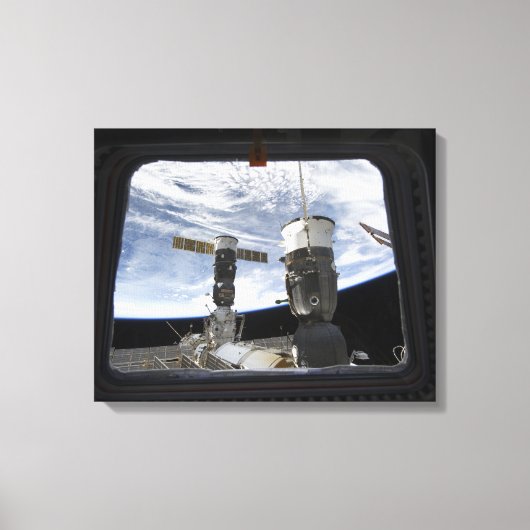 Twee Russische ruimtevaartuigen Canvas Afdruk (Voorkant)