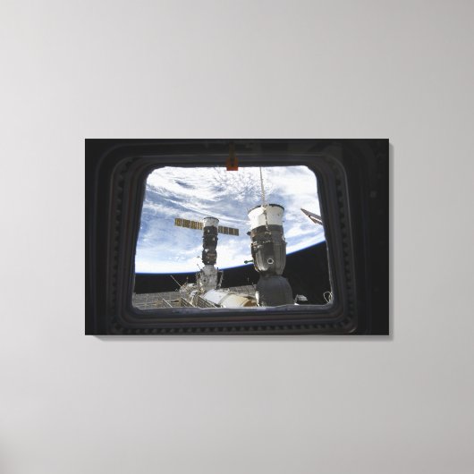 Twee Russische ruimtevaartuigen Canvas Afdruk (Voorkant)