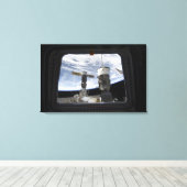 Twee Russische ruimtevaartuigen Canvas Afdruk (Insitu (Houten vloer))