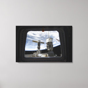 Twee Russische ruimtevaartuigen Canvas Afdruk