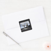 Twee Russische ruimtevaartuigen Vierkante Sticker (Envelop)