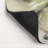 Twee ruwe eieren: Realisme oliepastel schilderen Muismat (Hoek)