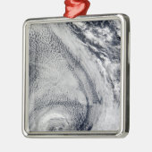 Twee S-vormige polarorkanen Metalen Ornament (Links)