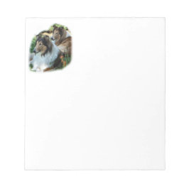 Twee Sable Rough Collies Notitieblok