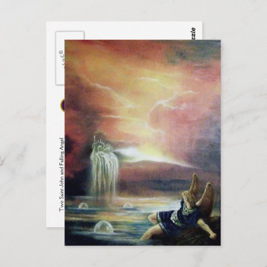 TWEE SAINT JOHN EN FALLEN ANGEL BRIEFKAART (Voorkant / Achterkant)