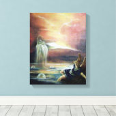 TWEE SAINT JOHN EN FALLEN ANGEL CANVAS AFDRUK (Insitu (Houten vloer))