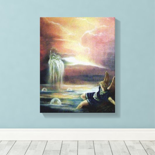 TWEE SAINT JOHN EN FALLEN ANGEL CANVAS AFDRUK (Insitu (Houten vloer))