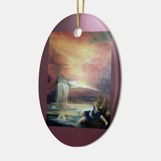 TWEE SAINT JOHN EN FALLEN ANGEL KERAMISCH ORNAMENT (Links)