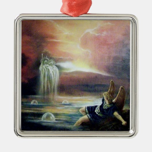TWEE SAINT JOHN EN FALLEN ANGEL METALEN ORNAMENT (Voorkant)