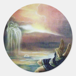 TWEE SAINT JOHN EN FALLEN ANGEL RONDE STICKER