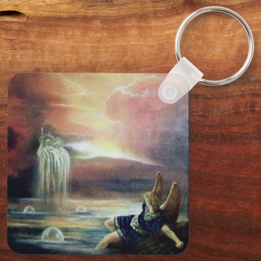 TWEE SAINT JOHN EN FALLEN ANGEL SLEUTELHANGER (Achterkant)