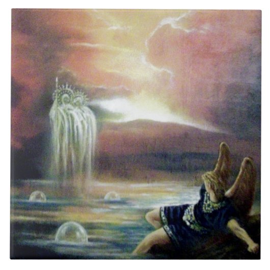 TWEE SAINT JOHN EN FALLEN ANGEL TEGELTJE (Voorkant)