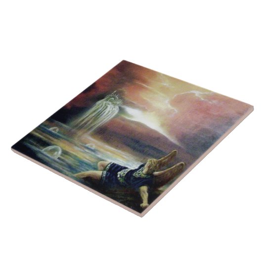 TWEE SAINT JOHN EN FALLEN ANGEL TEGELTJE (Zijkant)