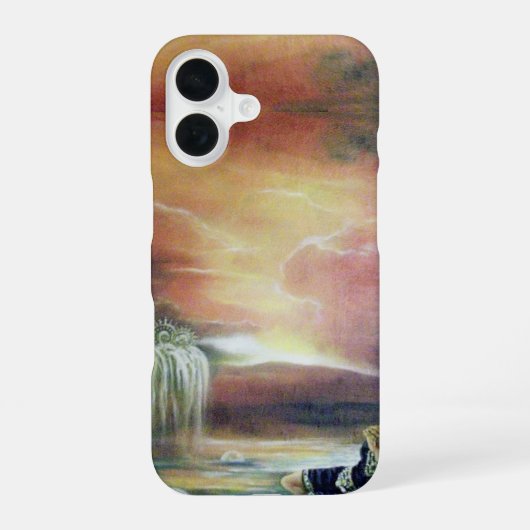TWEE SAINT JOHN EN GEVALLEN ENGEL iPhone 16 HOESJE (Achterkant)