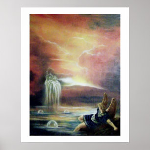 TWEE SAINT JOHN EN GEVALLEN ENGEL POSTER