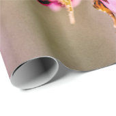 Twee Sakura-bloemen op een twijg Cadeaupapier (Rol Hoek)