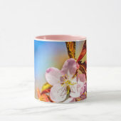 Twee Sakura Cherry Flowers Mok (Midden)