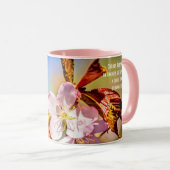 Twee Sakura Cherry Flowers Mok (Voorkant rechts)