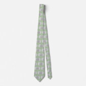 Twee Sand Dollars Sage Groene Bruidegom Stropdas (Voorkant)