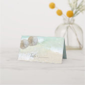 Twee Sand Dollars Standing Place Card Table Number Plaatskaartje (Voorkant)