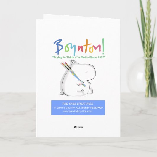 TWEE SANE CREATURES Boynton Kaart (Achterkant)