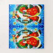 Twee Santas Legpuzzel (Verticaal)