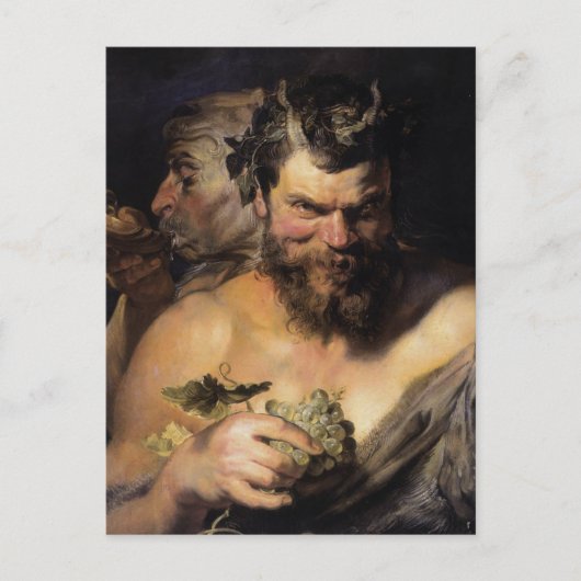 Twee satellieten briefkaart (Voorkant)