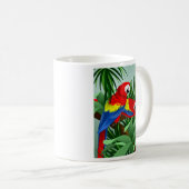 Twee Scarlet Macaws Koffiemok (Voorkant rechts)