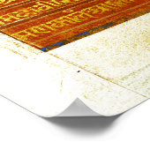 Twee scènes van de Kalpasutra, Mandu, 1439 Poster (Hoek)