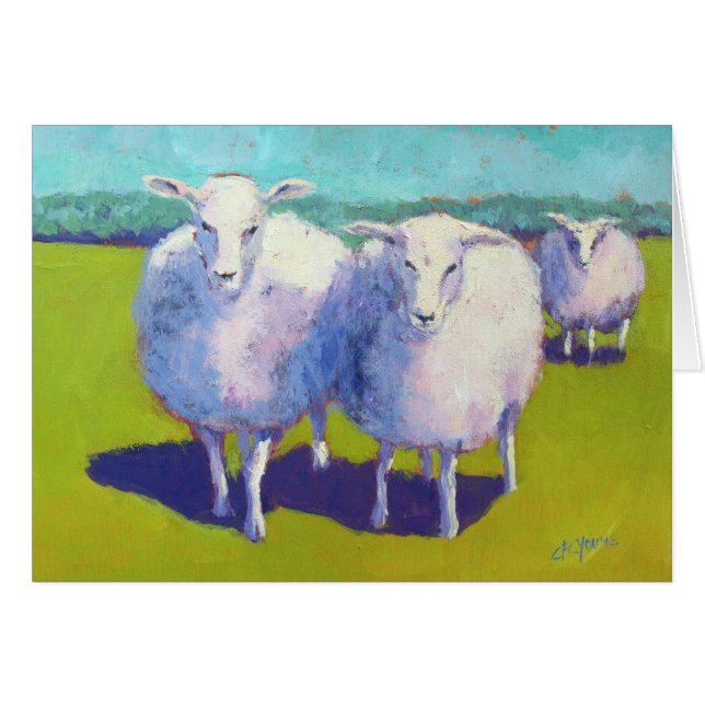 Twee schapen in het veld (Voorkant Horizontaal)