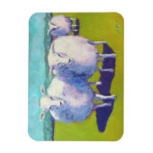 Twee schapen in het veld magneet (Verticaal)