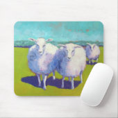 Twee schapen in het veld muismat (Met muis)