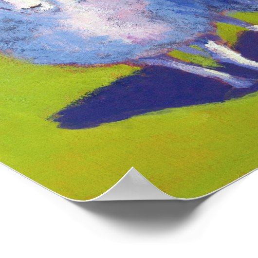 Twee schapen in het veld poster (Hoek)