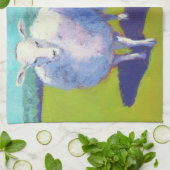 Twee schapen in het veld theedoek (Gevouwen)