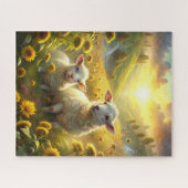 Twee schapen legpuzzel (Horizontaal)