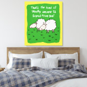 Twee schapenvlees in een veld canvas afdruk (Insitu (Slaapkamer))