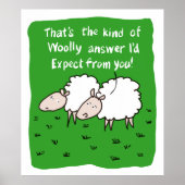 Twee schapenvlees in een veld poster (Voorkant)