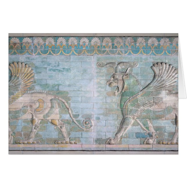 Twee scharnierende Griffins uit het paleis van (Voorkant Horizontaal)